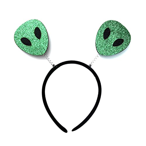 Psdndeww Springende Pailletten Alien Haarreifen Paar Hot Girls Make-up Stirnband für Halloween Cosplay Haarzubehör von Psdndeww