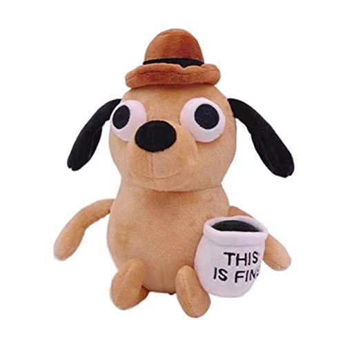 Hunde-Plüschtier, 25 cm, Lustige Kaffeetasse, Weiche Stoffpuppe, Tierpuppe, für Festivals und Partys (25CM) von Pssopp