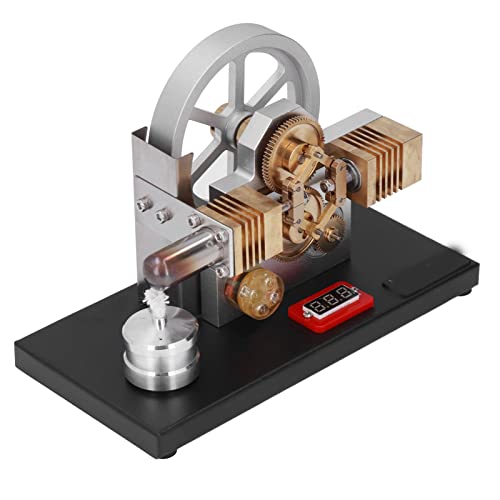 Physikalisches Modell eines Stirlingmotor-Generators, Kleiner Motor, Externer Verbrennungsmotor, Dampfmaschine, Heißluft-Stirlingmotor, Motormodell, Bausatz, Stirlingmotor-Modell von Pssopp