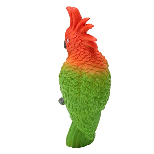 Pssopp Craft Bird Realistisches Kuscheliges Vogelspielzeug Dekorative Simulation Papagei Künstliche Figuren Miniatur Tiermodell Vögel für Zuhause Ornamente Aquarium (Grün) von Pssopp