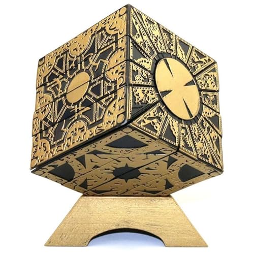 Abnehmbare Puzzle-Box, Verformung, abnehmbare Schloss-Puzzle-Box, Puzzle-Würfel mit Basis, Folien-Gesichtsdesigns, Halloween-Cosplay-Requisite von Psyfwznkny