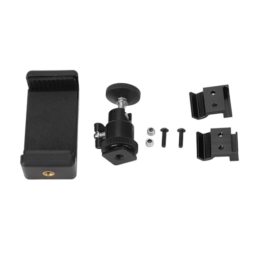 Universal-Telefonhalterung, RC-Autotelefonhalter, Clip-Halterung, verstellbare Sender-Telefonhalterung für Traxxas TX TQi für Telefone über 5,5 Zoll (Schwarz) von Psytfei