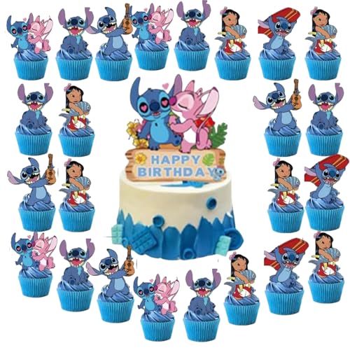 25 Stück Cake Dekoration Kuchen Dekoration Geburtstag, Kuchen Geschenk Hüte Kindergeburtstag, Party Dekoration Geburtstag Kinder, Kuchen Dekoration von Ptydecta