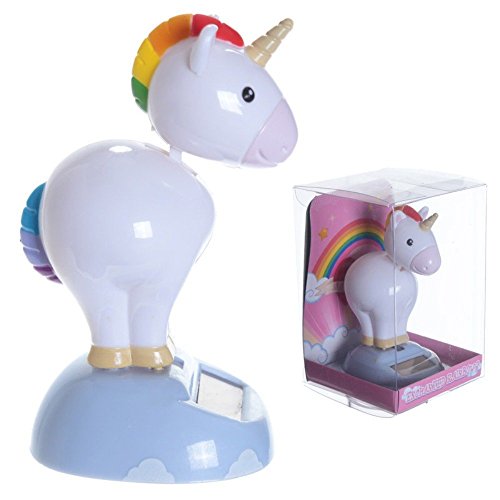 Grindstore Dekorative Verzierung Rainbow Unicorn Figur Solar Kunststoff von Puckator