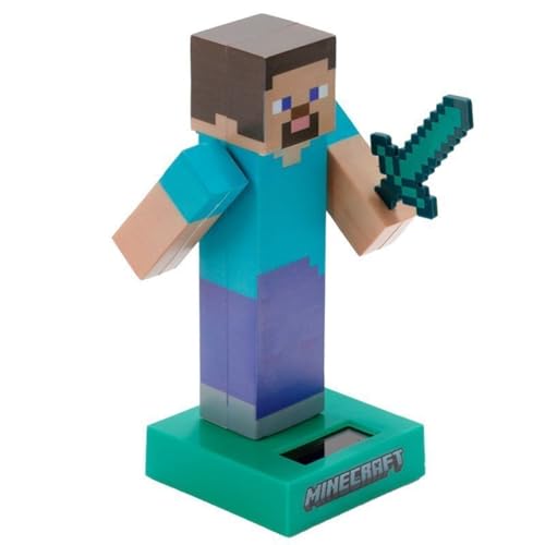 Puckator FF139 Steve - Minecraft Solar Pal, Mehrfarbig, Medium von Puckator