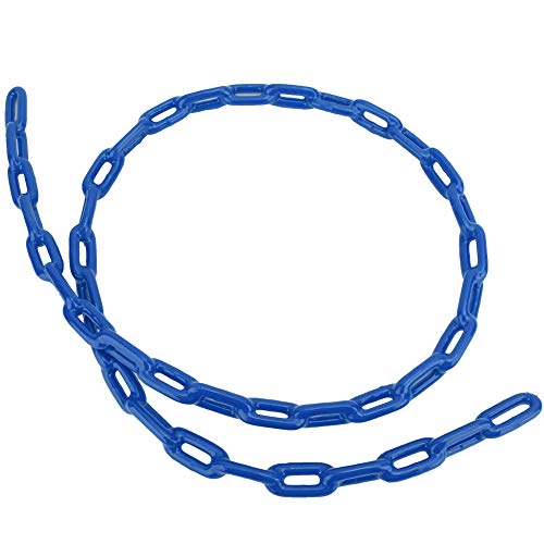 1,5 m Kinder Outdoor Indoor Kunststoffbeschichtetes Eisen Spielplatz Schaukelgliederkette Spielzeugzubehör, Schaukelkettenabdeckung (Blue) von Puepoul