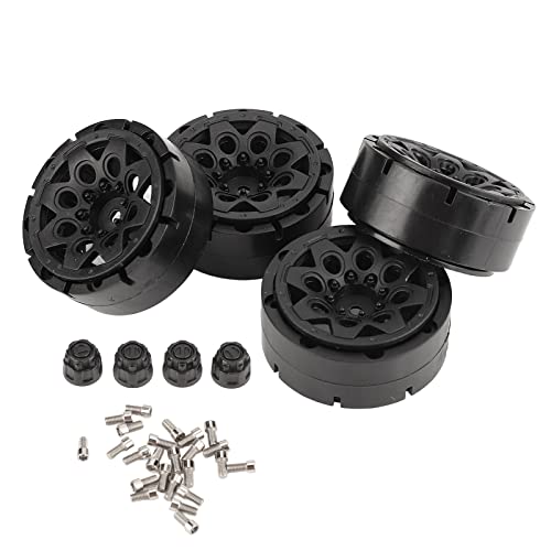 Puepoul Hochwertiges RC-Radnaben-Set für Scx10 D90 1,9 Zoll Nylon Beadlock-Felge von Puepoul