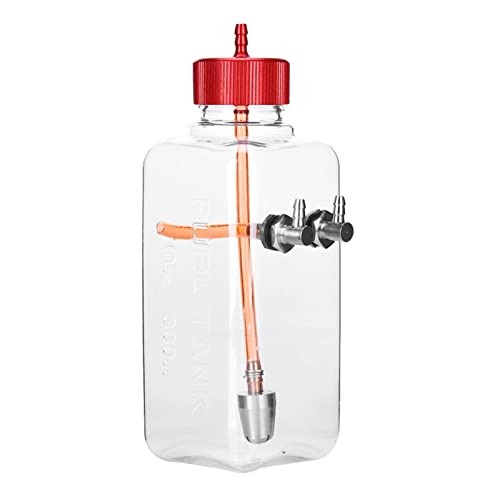 Puepoul RC Kraftstofftank Fernbedienung Modell Zubehör Flugzeug Kunststoff Transparent Kraftstofftank (300ml (for 15-26cc Aircraft)) von Puepoul