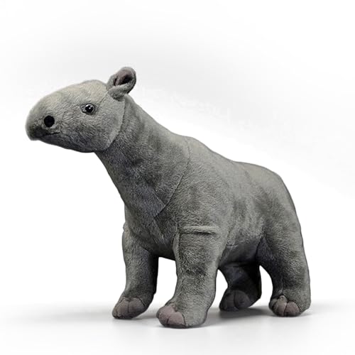 PuffPurrs Lebensechter Paraceratherium-Plüsch, Realistischer Hornloser Riesen-Rhino Teddy, Sammler-Prähistorisches Geschenk, 33 cm von PuffPurrs