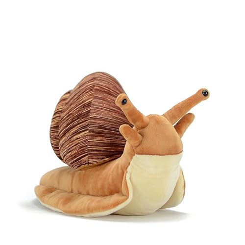 PuffPurrs Lebensechter Schnecken-Plüsch, Realistischer Langsamer Teddy, Sammler-Mollusken-Tier Plüschgeschenk, 40 cm von PuffPurrs