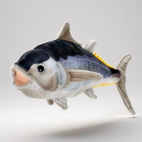 PuffPurrs Lebensechtes Thunfisch Plüschtier, Realistisches Thunnus Maccoyii Kuscheltier, Süßes Meerestier als Kissen-Spielzeug, Einzigartiges Geschenk, 45 cm/20 Zoll von PuffPurrs