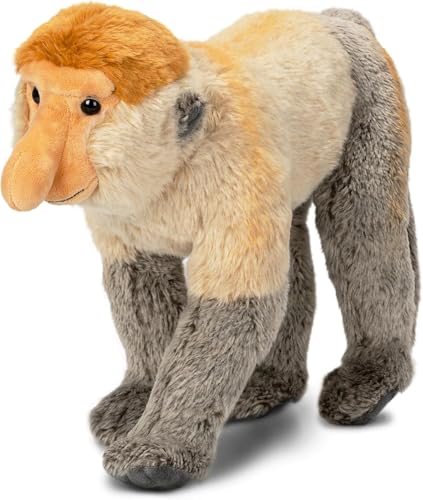 PuffPurrs Proboscis Monkey Stuffed Animal, Stuffed Plush Cuddle Toy, Nasalis Larvatus Monkey Toy (16 Inch) von PuffPurrs