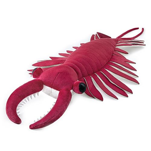 PuffPurrs Realistisches Anomalocaris-Plüschtier - 21" lebensechte Kreatur aus dem Kambrium, einzigartiges Plüschgeschenk für Kinder von PuffPurrs