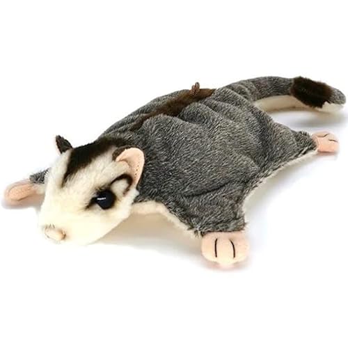 PuffPurrs Sugar Glider Plüsch - Realistisches 8,5-Zoll Sugar Glider Stofftier Plüschtier, Flaumiges Geschenk für Kinder von PuffPurrs