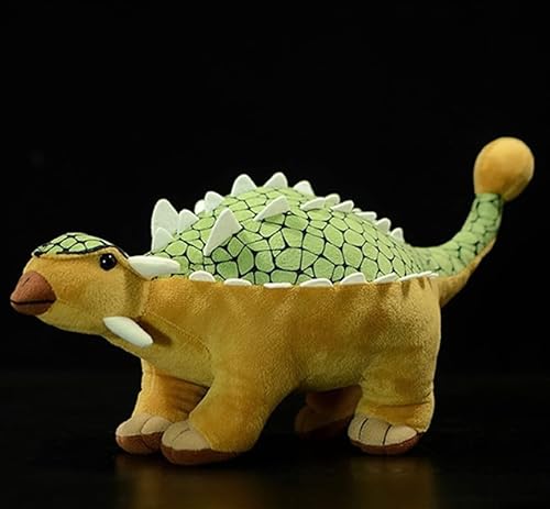 Simulation Ankylosaurus Dinosaur Stuffed Plush Toy - 14-inch Green Dinosaur Dragon Plushie, Figurines Dinosaur Stuffed Model Toys Soft, Gifts for Kids von PuffPurrs