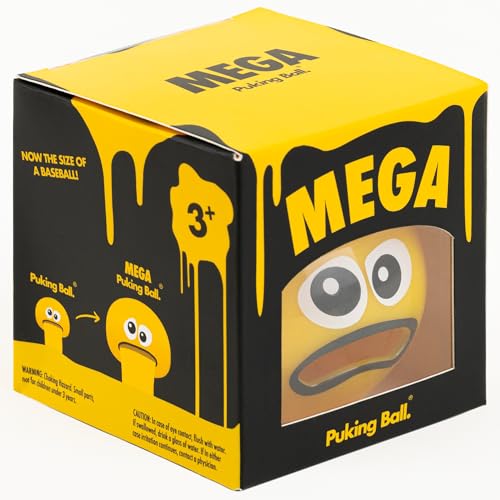 Puking Ball Mega Fidget Toy, Größe eines Baseball, patentiert, sensorische Entlastung, Squishy-Ball für Angstzustände und ADHS, langlebig, lustiges Stressabbau-Geschenk für Kinder und Erwachsene, von Puking Ball