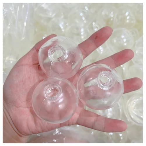 Blank Pressure Ball Skin DIY Kit, Milky Blank Skins Empty Stress Ball DIY Kit, with Empty Skin Base, Lid, for DIY Squishy Maker (4cm,Transparent) von Pukmqu