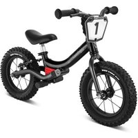 PUKY 4143 Laufrad LR Trail Pro mit Alu-Rahmen, Number Plate, Luftbereifung und Bremse midnight black von Puky