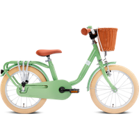 PUKY 4233 Kinderfahrrad mit Lenkerkorb Steel Classic 16 retro-grün von Puky