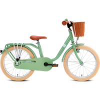 PUKY 4338 Kinderfahrrad mit Lenkerkorb Steel Classic 18 retro-grün von Puky