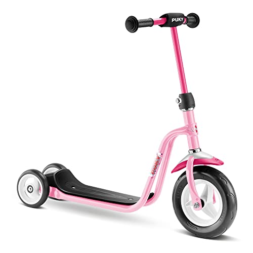 PUKY R1 Scooter | sicherer Roller für Kinder ab 2 Jahren | rutschfestes Trittbrett | höhenverstellbarer Lenker | top Fahrrad-Alternative | Rosé von Puky