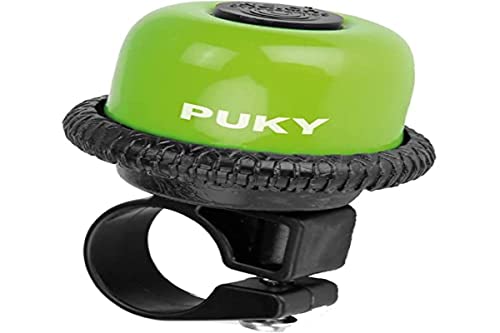 PUKY G20 Kinder Drehring Glocke | Ø 20 mm | Helltönende Klingel für Laufräder und Scooter | Leichtgängige Kinderfahrradklingel mit robuster Pulverbeschichtung | Kiwi von PUKY