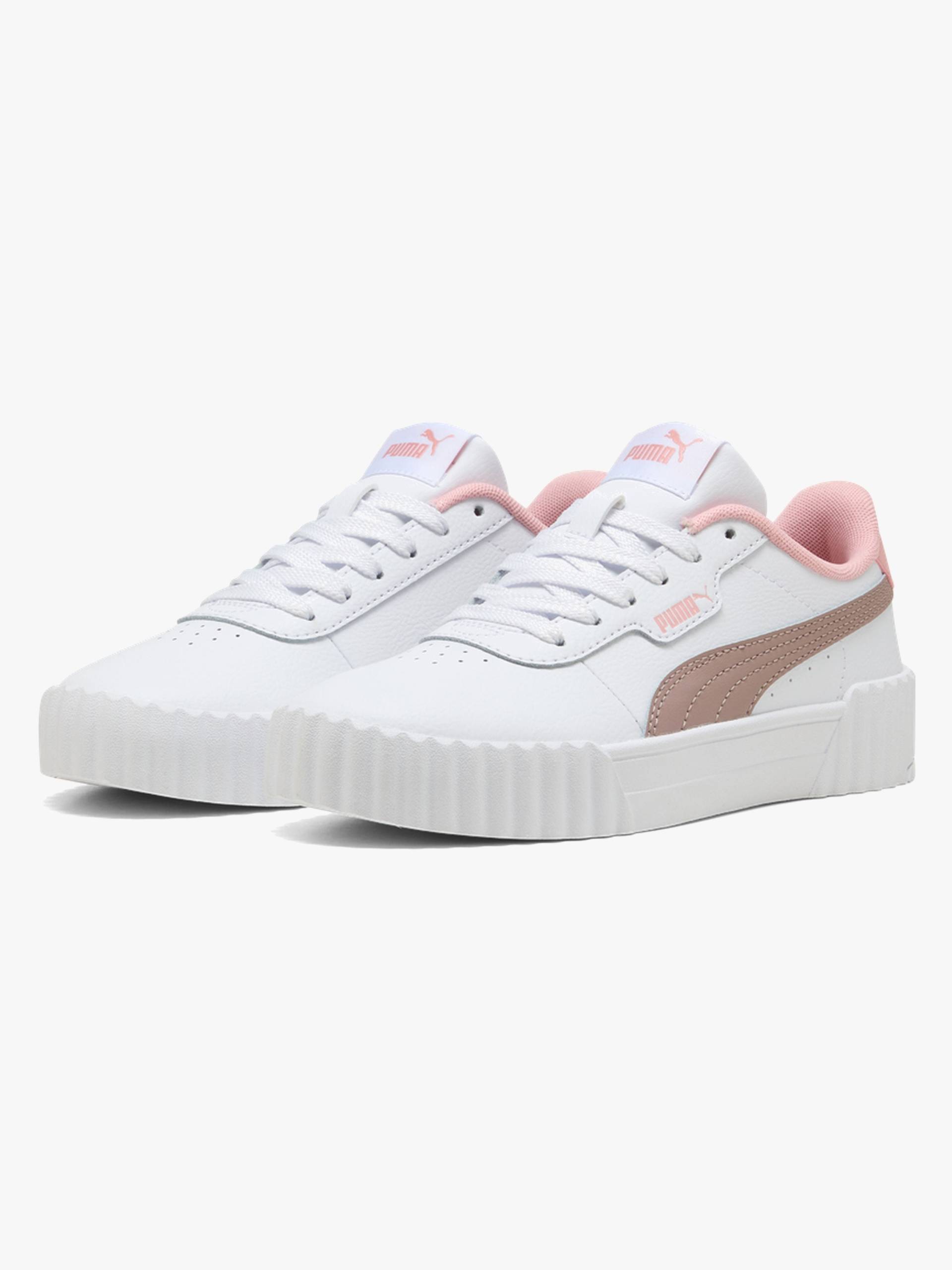 Puma Carina 3.0 Jr Kinder Sneaker, White/Sandstone, 38, Kinderschuhe Puma Carina 3.0 Jr Kinder Sneaker, White/Sandstone, 38, Kinderschuhe von Puma