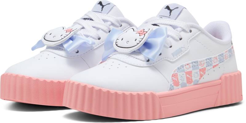 Puma Carina 3.0 PS Kinder Sneaker, Weiß, 28, Kinderschuhe von Puma