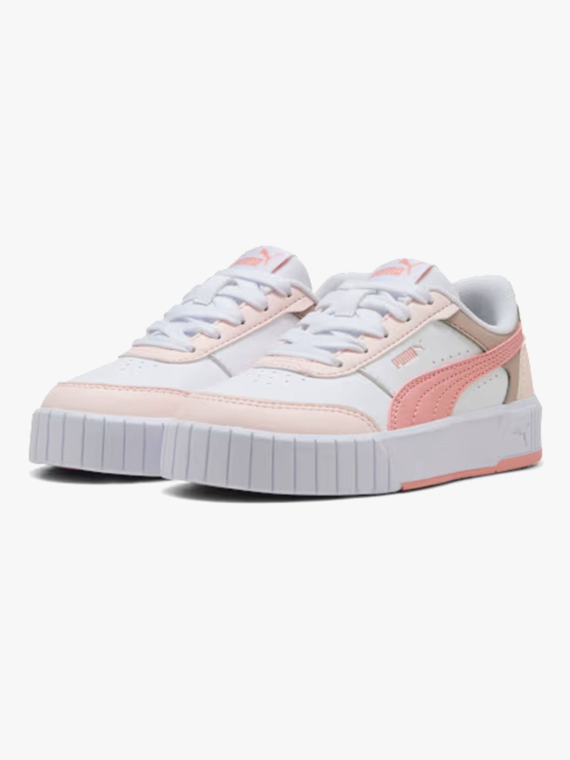 Puma Carina Mia PS Kinder Sneaker, White/Rosy, 31, Kinderschuhe Puma Carina Mia PS Kinder Sneaker, White/Rosy, 31, Kinderschuhe von Puma