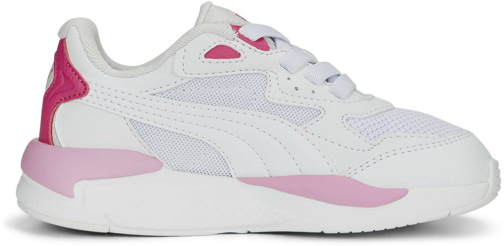 Puma X-Ray Speed AC PS Kinder Sneaker, White/Glowing Pink/Lilac Chiffon, 28, Kinderschuhe von Puma