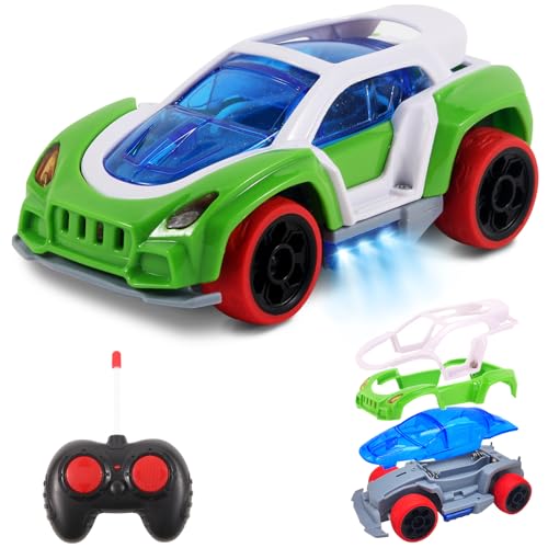 Pup Go Ferngesteuertes Auto für Kinder, RC Auto ab 3-7 Jahre altes Jungen Mädchen Kinderspielzeug ab Kleinkind, Spielzeug Junge 4 Jahre (Grün) von Pup Go