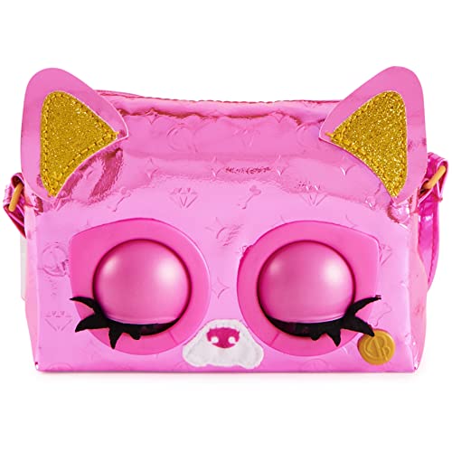 Purse Pets, Metallic Mood Flashy Frenchie, interaktive Spielzeug-Umhängetasche, über 30 Geräusche und Reaktionen, Kinderspielzeug für Mädchen von Purse Pets