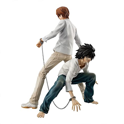 2PCS/Set Anime Death Note Figur Statue 2PCS Figur L und Light Yagami Figurenmodell Spielzeug Bürosammlungen Dekorationen Geschenk von Puruuige