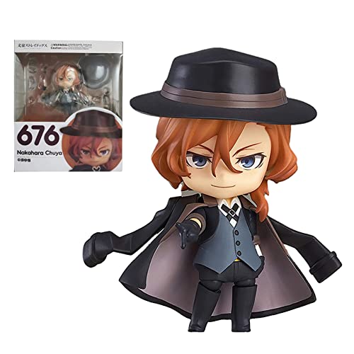 Bungo Stray Dogs Nakahara Chuuya Figur, Anime Cartoon Characters Statue Collectibles Model Figure Change Face Action Figure Ornaments Collectibles von Puruuige