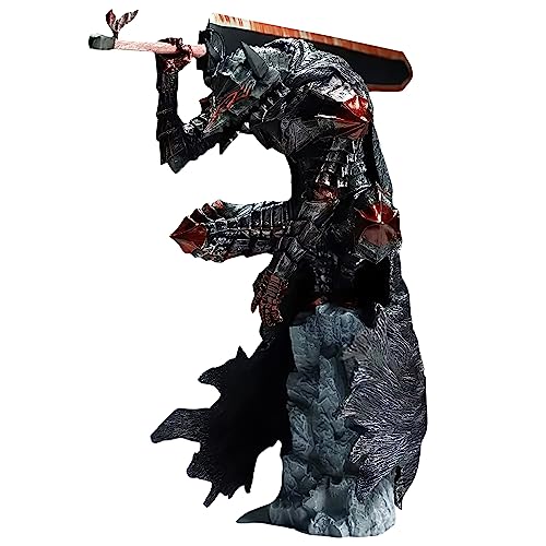 Anime Guts Figur Guts Battle Version Damaged Action Figur PVC Schwarz Swordsman Guts Change Face Model Statue Spielzeug Büro Sammlungen Dekorationen Geschenk von Puruuige