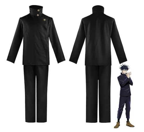 Puruuige Anime Itadori Yuji Cosplay Costume Ryomen Sukuna/Gojo Satoru/Fushiguro Megumi/Kugisaki Nobara School Uniform Outfits Anime Role-Playing Suits Halloween Costume von Puruuige