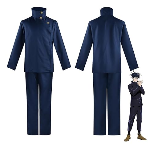 Puruuige Anime Itadori Yuji Cosplay Costume Ryomen Sukuna/Gojo Satoru/Fushiguro Megumi/Kugisaki Nobara School Uniform Outfits Anime Role-Playing Suits Halloween Costume von Puruuige