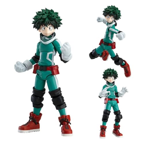 Puruuige Midoriya Izuku Actionfigur MHA Anime-Figur, 14 cm, Izuku Midoriya Gelenkfigur, bewegliche Figur, PVC, handgefertigtes Modell, Sammlerstück, Skulptur, Desktop-Ornamente von Puruuige