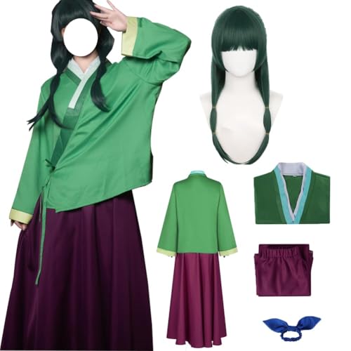 Puruuige The Apothecary Diaries Cosplay Kostüm MaoMao Set Cosplay Outfits Set Deluxe Outfit für Halloween Karneval Bühnenaufführung Outfit von Puruuige