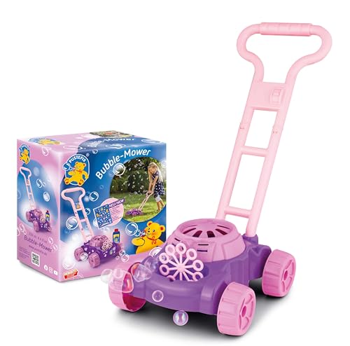 PUSTEFIX Bubble-Mower Rasenmäher pink – Rosa Version mit Seifenblasenspaß, Stickerset zur Dekoration – Inklusive 250 ml PUSTEFIX Flüssigkeit, perfekt für Seifenblasenabenteuer im Garten PUSTEFIX Bubble-Mower Rasenmäher pink – Rosa Version mit Seifenblasenspaß, Stickerset zur Dekoration – Inklusive 250 ml PUSTEFIX Flüssigkeit, perfekt für Seifenblasenabenteuer im Garten von PUSTEFIX