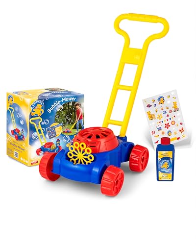 PUSTEFIX Bubble-Mower Rasenmäher I Seifenblasen Kinder Set I Bubble Spaß bei Kinderpartys & Geburtstagen von Pustefix