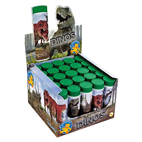 PUSTEFIX Seifenblasen Set I 25 x Klassik 42ml Dinos I Bubbles Made in Germany I Party Seifenblasen für Kinder-Geburtstag, Hochzeit, Standesamt, Polterabend I 25 x 42 ml Vorteilspack von Pustefix