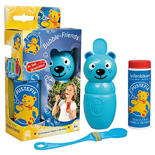 PUSTEFIX Bubble-Friends Katze I 70 ml Seifenblasenwasser I Bubbles Made in Germany I Seifenblasen Spielzeug für Kindergeburtstag, Polterabend, Sommerparty & als Gastgeschenk I Spaß für Kleinkinder von Pustefix