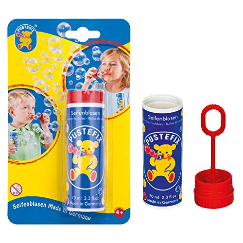 PUSTEFIX Seifenblasen I 70 ml Großpackung I Bunte Bubbles Made in Germany I Seifenblasen für Hochzeit, Kindergeburtstag, Standesamt, Polterabend I Große Seifenblasen für Kinder & Erwachsene von Pustefix