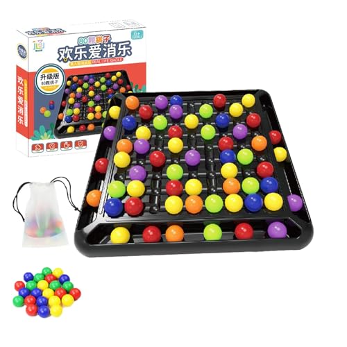 Intellektuelles Schachbrett – DualDuel, Schachbrettspiel Mit Regenbogenball-Eliminierung, Intellektuelles Schachbrett, Regenbogenperlen-Zuordnungsspiel, Interaktive Tischstrategie-Puzzlespiele von Puwaiio