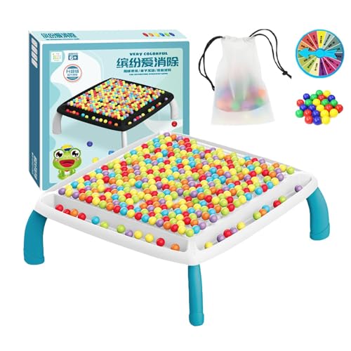 Intellektuelles Schachbrett – DualDuel, Schachbrettspiel Mit Regenbogenball-Eliminierung, Intellektuelles Schachbrett, Regenbogenperlen-Zuordnungsspiel, Interaktive Tischstrategie-Puzzlespiele von Puwaiio