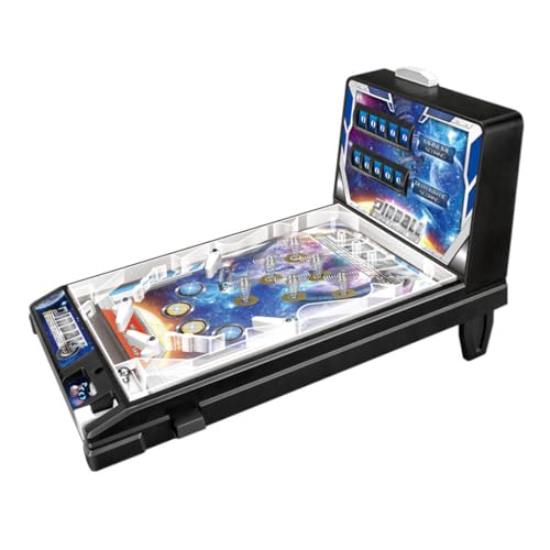 PuzzXfundty Flipper Desktop Maschine, Mini Pinball Game Machine Desktop Ball schießen Spielzeug，Das Geschenk zu Weihnachten 2024 von PuzzXfundty