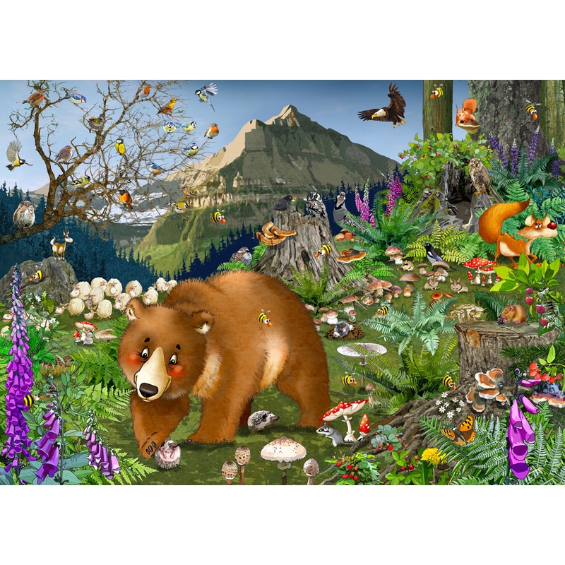 Puzzle Michèle Wilson Holzpuzzle - In den Bergen 100 Teile Puzzle Puzzle-Michele-Wilson-K068-100 von Puzzle Michèle Wilson