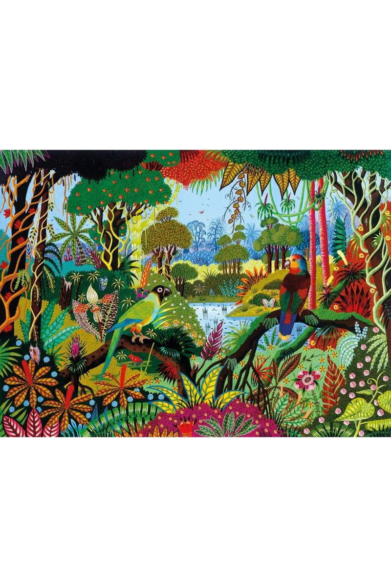 Puzzle Michèle Wilson Puzzle aus handgefertigten Holzteilen - Alain Thomas: Jungle 650 Teile Puzzle Puzzle-Michele-Wilson-A491-650 von Puzzle Michèle Wilson