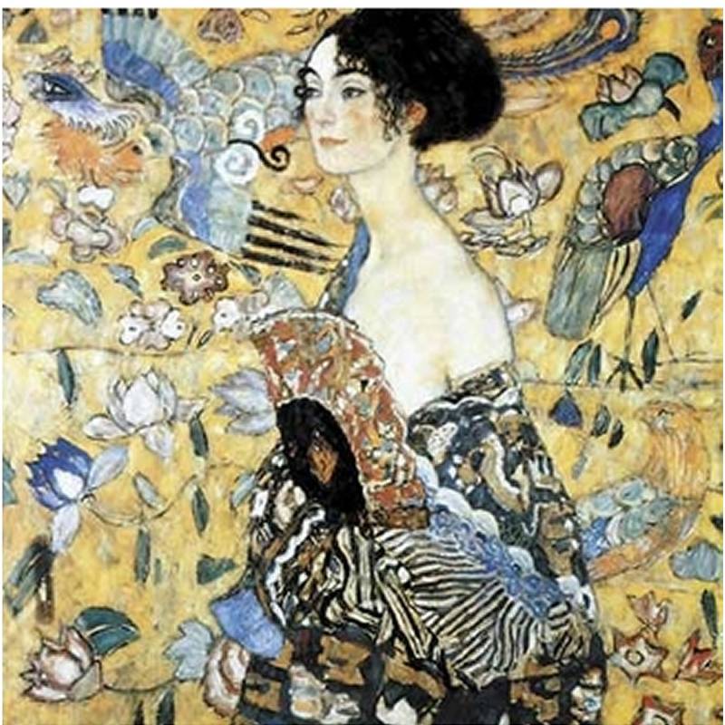 Puzzle Michèle Wilson Puzzle aus handgefertigten Holzteilen - Gustav Klimt: Dame mit Fächer 350 Teile Puzzle Puzzle-Michele-Wilson-A515-350 von Puzzle Michèle Wilson